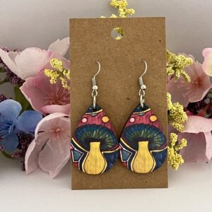 First Mushroom Teardrop Earrings