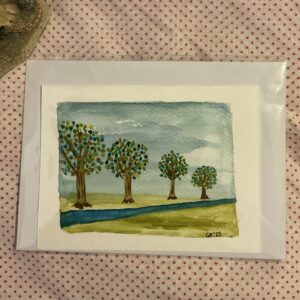 Trees by the River Card
