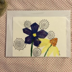 Whimsical Flowers Card