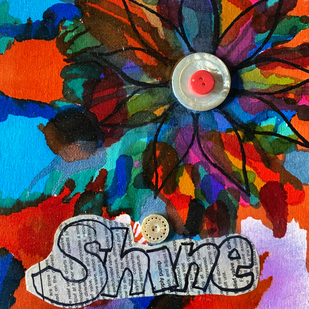 Alcohol ink and buttons