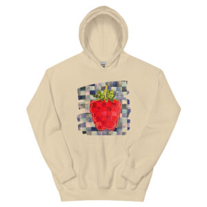 Basketweave Strawberry Unisex Hoodie