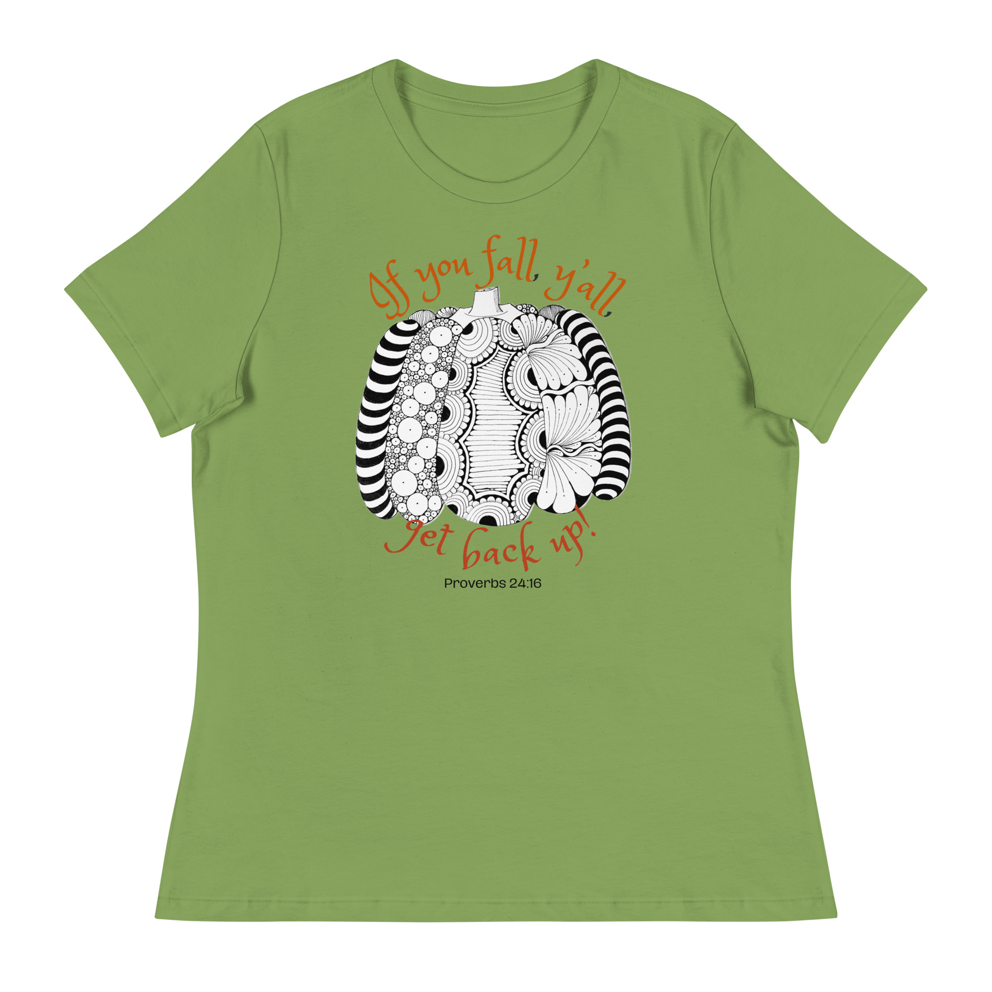 If you fall, y’all, get back up! Women's Relaxed T-Shirt - Image 2